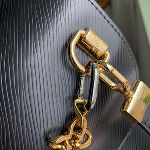 LV M22773 Louis Vuitton Twist MM Handbag Black - Default Title - View 7