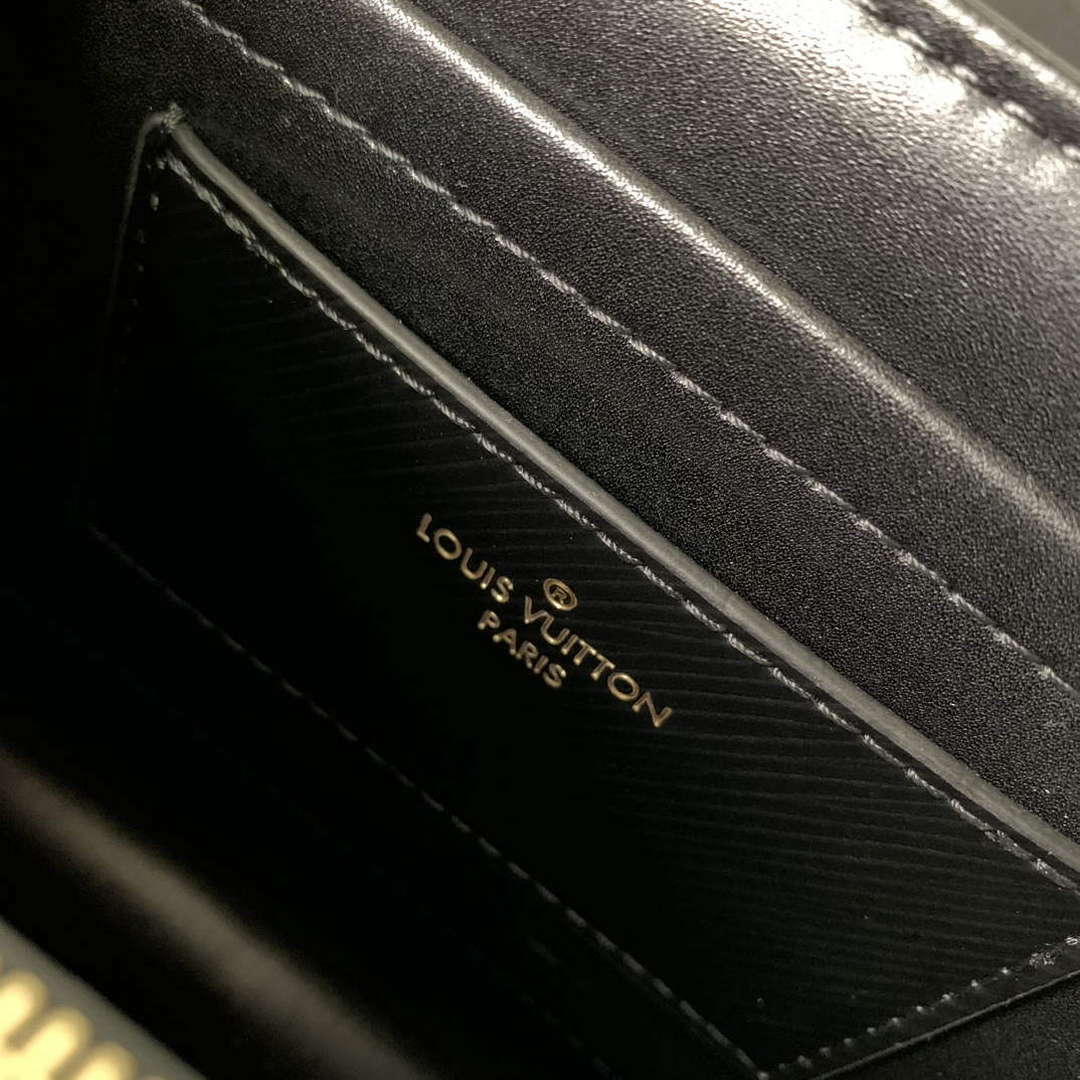 LV M22773 Louis Vuitton Twist MM Handbag Black - Default Title - View 9
