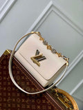 LV M22774 Louis Vuitton Twist MM Handbag Quartz