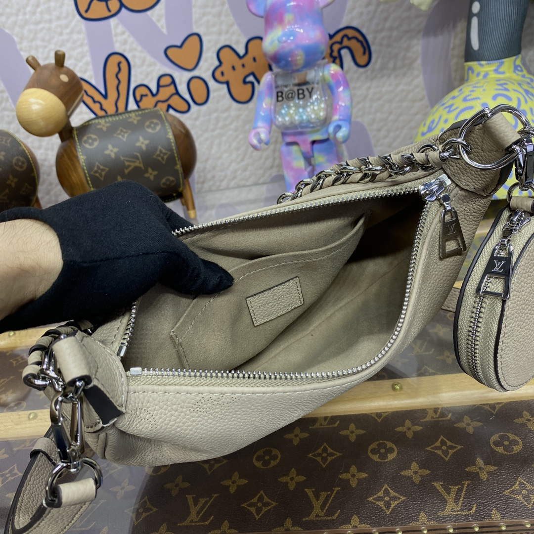 LV M22820 Louis Vuitton Baia PM Bag Galet Grey - Default Title - View 9