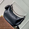 LV M22822 Louis Vuitton Baia MM Bag Mahina Black - Default Title - View 1