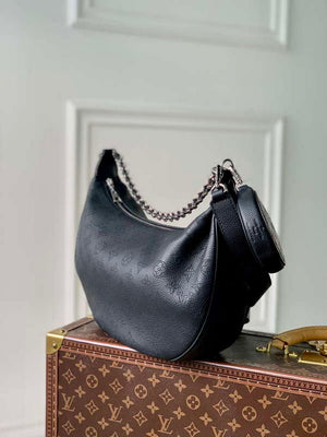 LV M22822 Louis Vuitton Baia MM Bag Mahina Black - Default Title - View 2