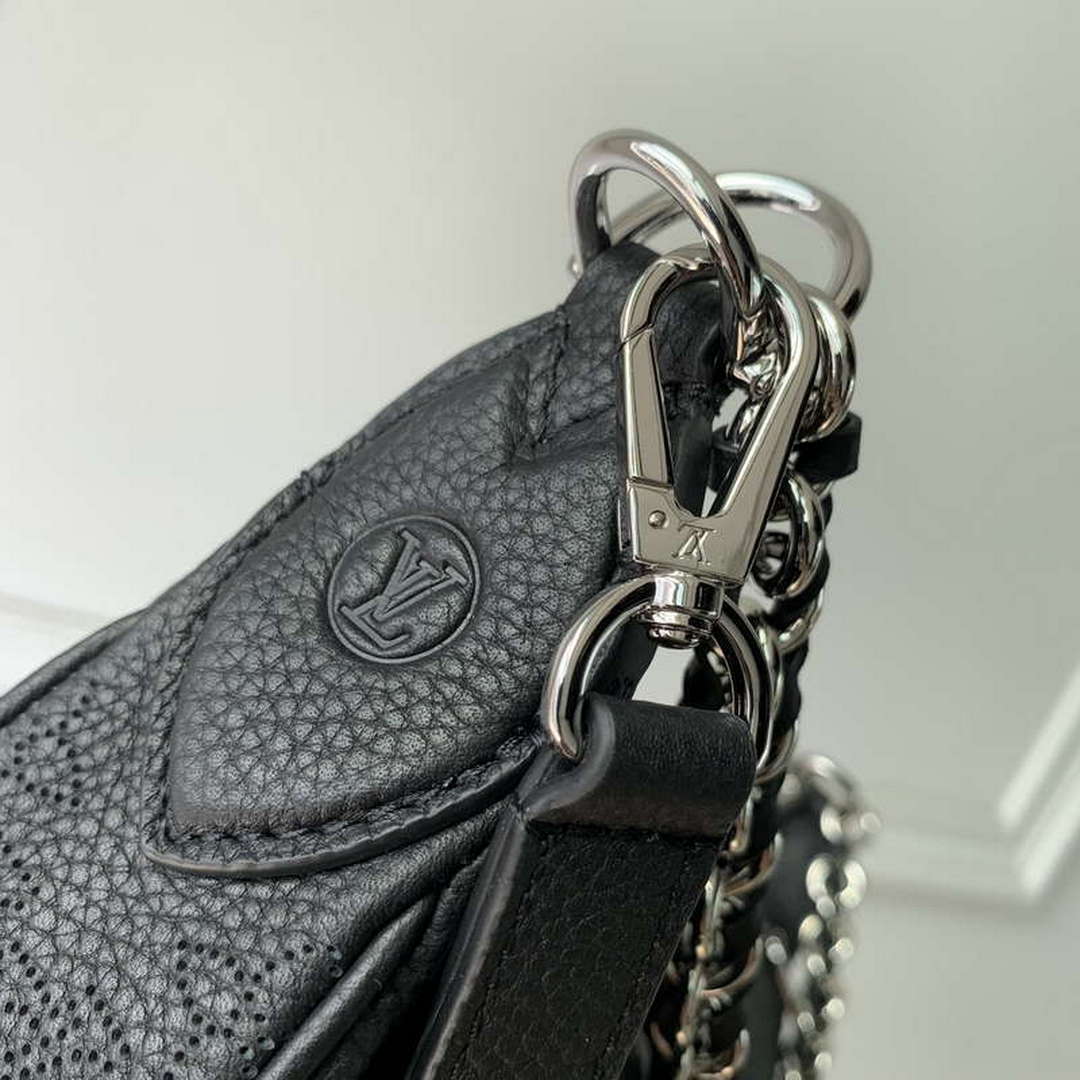 LV M22822 Louis Vuitton Baia MM Bag Mahina Black - Default Title - View 5