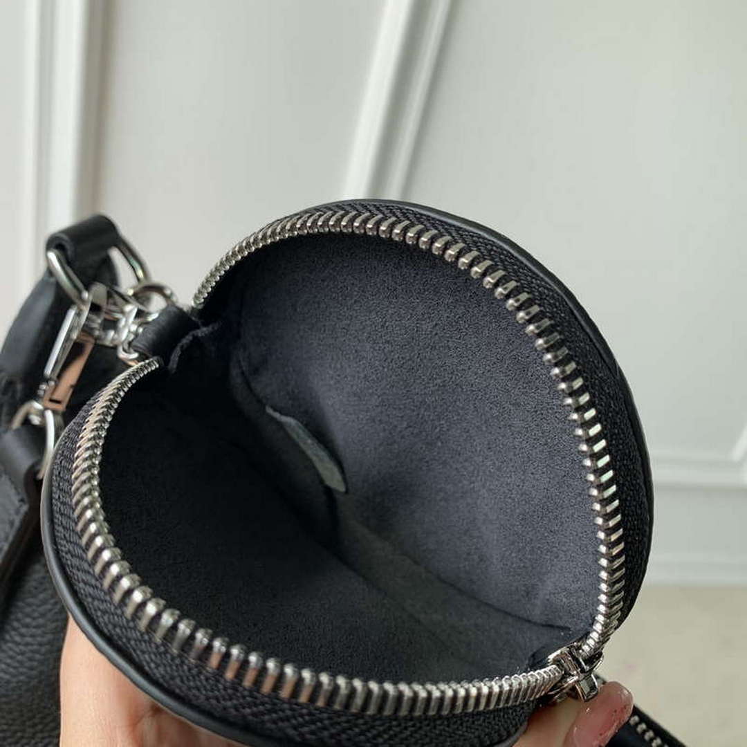 LV M22822 Louis Vuitton Baia MM Bag Mahina Black - Default Title - View 8