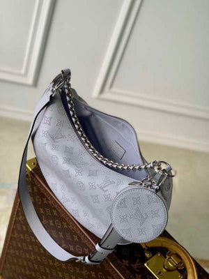 LV M22822 Louis Vuitton Baia MM Bag Mahina Light Lilac - Default Title - View 5