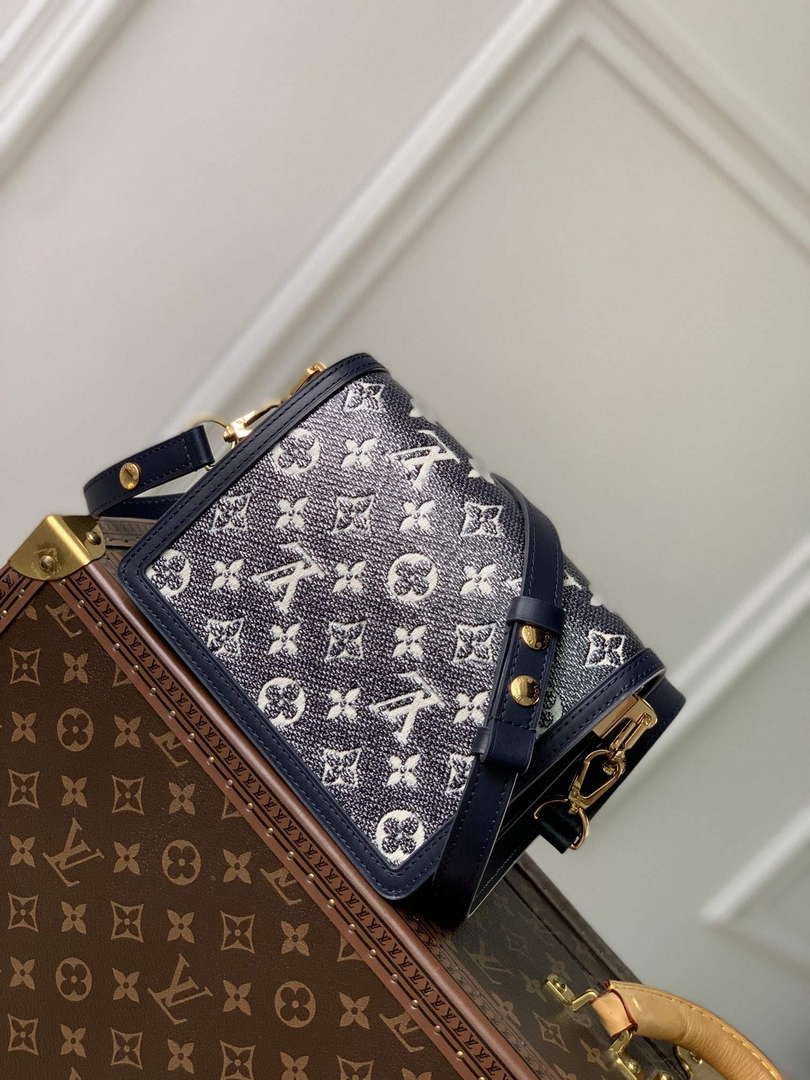 LV M22826 Louis Vuitton Mini Dauphine Handbag Blue - Default Title - View 3