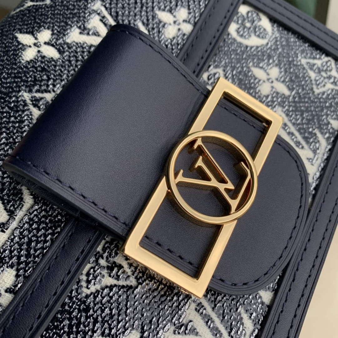LV M22826 Louis Vuitton Mini Dauphine Handbag Blue - Default Title - View 5