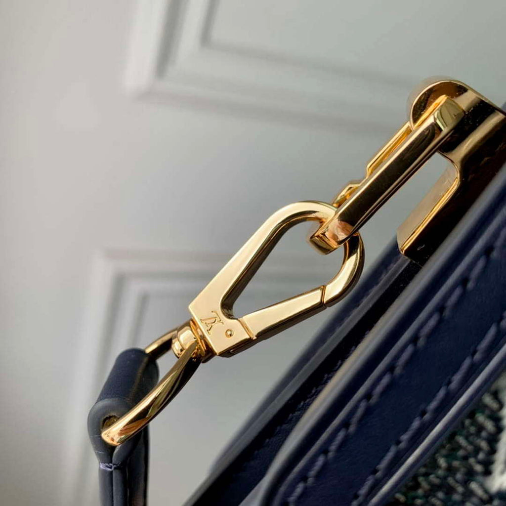 LV M22826 Louis Vuitton Mini Dauphine Handbag Blue