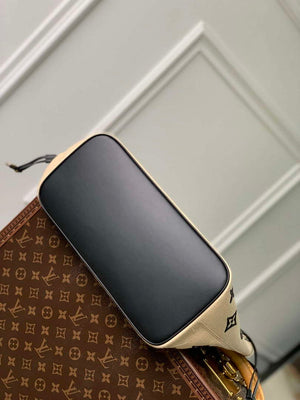 LV M22838 Louis Vuitton Neverfull MM Tote Bag Black - Default Title - View 3
