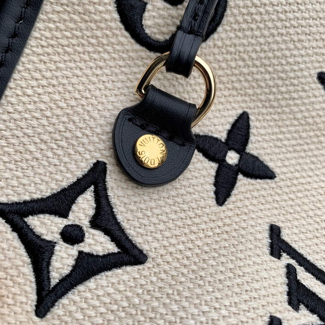 LV M22838 Louis Vuitton Neverfull MM Tote Bag Black - Default Title - View 4