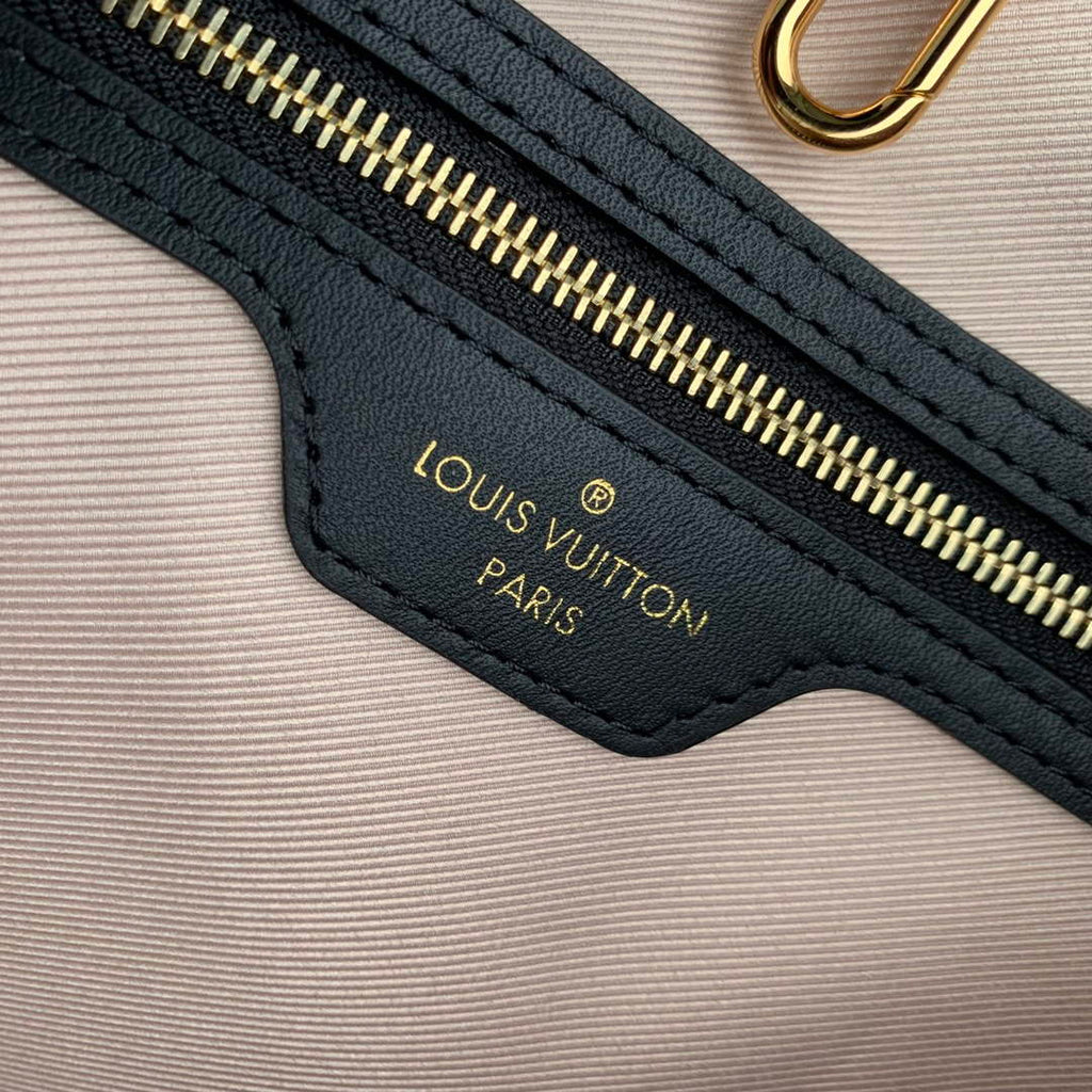 LV M22838 Louis Vuitton Neverfull MM Tote Bag Black