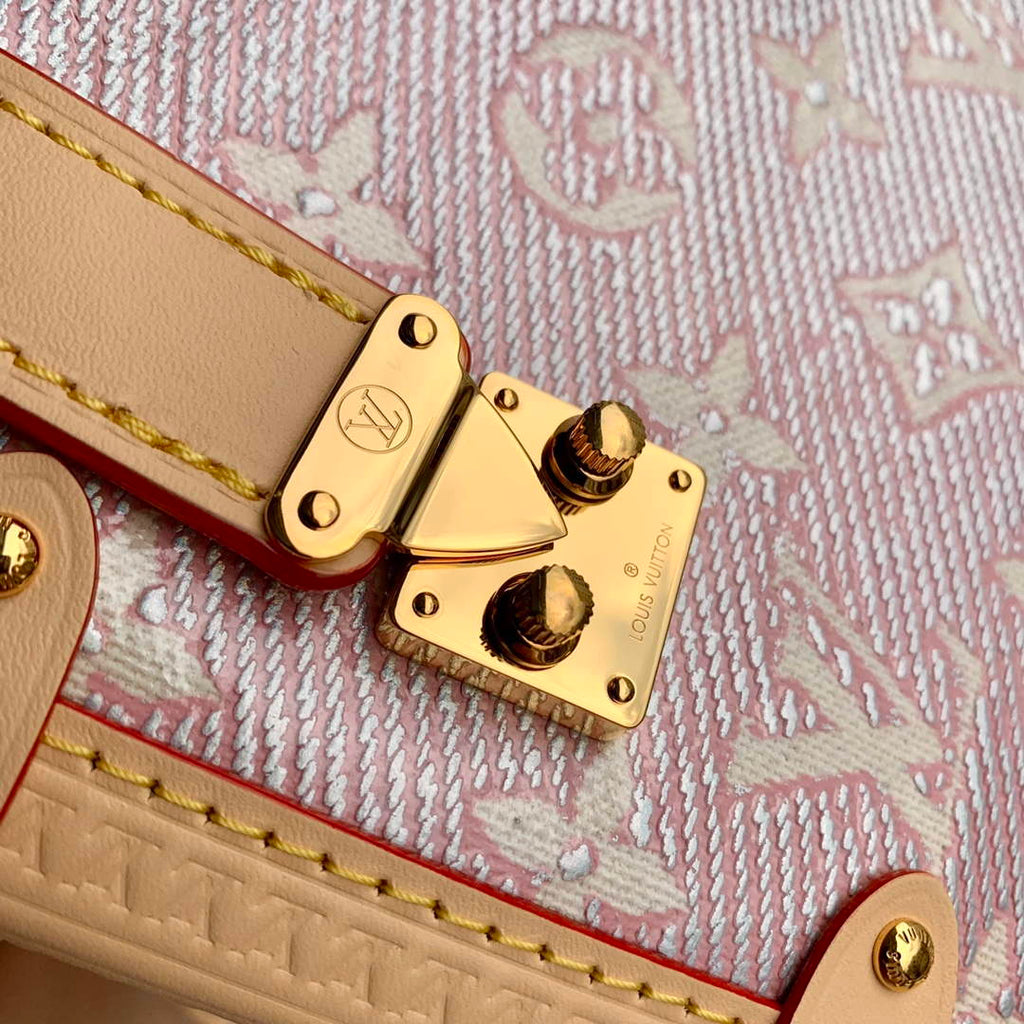 LV M22842 Louis Vuitton Side Trunk Handbag Pink