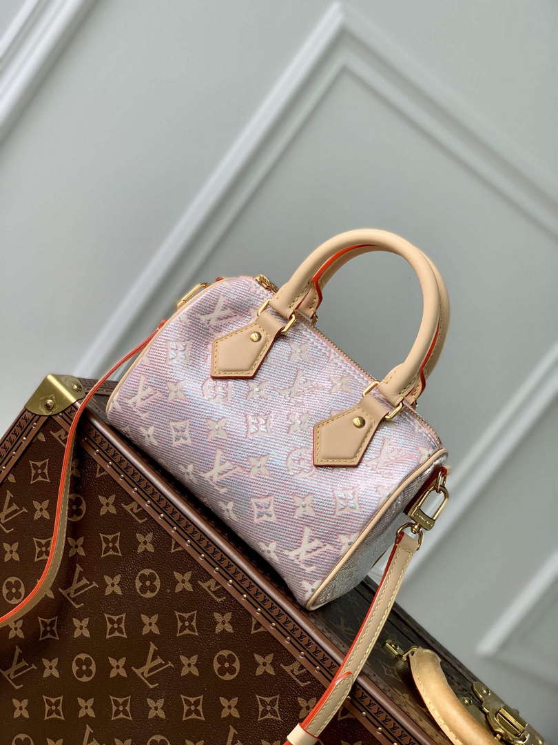 LV M22849 Louis Vuitton Speedy Bandouliere 20 Handbag Pink - Default Title - View 1