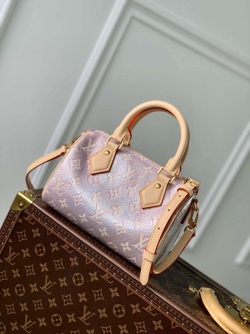 LV M22849 Louis Vuitton Speedy Bandouliere 20 Handbag Pink