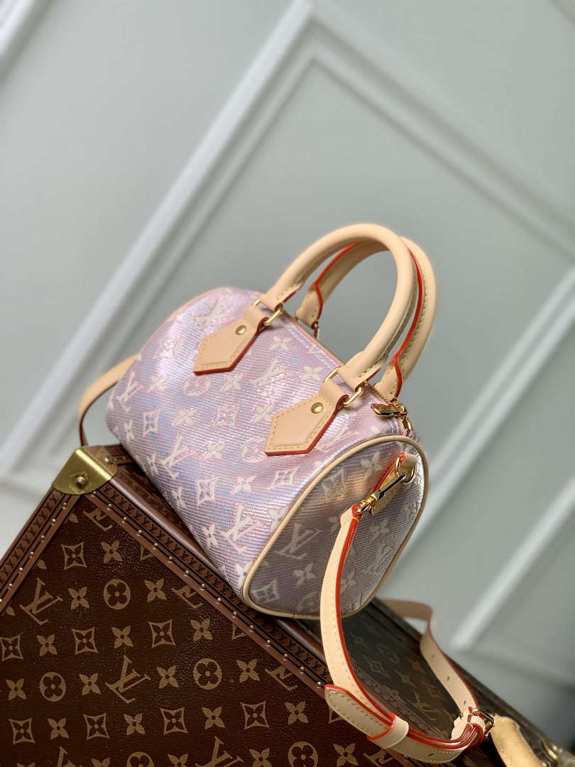 LV M22849 Louis Vuitton Speedy Bandouliere 20 Handbag Pink