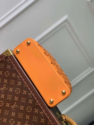 LV M22863 Louis Vuitton Capucines BB Handbag Saffron Yellow - Default Title - View 4