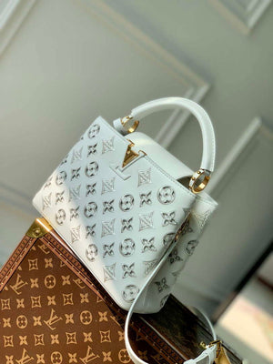 LV M22863 Louis Vuitton Capucines BB Handbag White - Default Title - View 3
