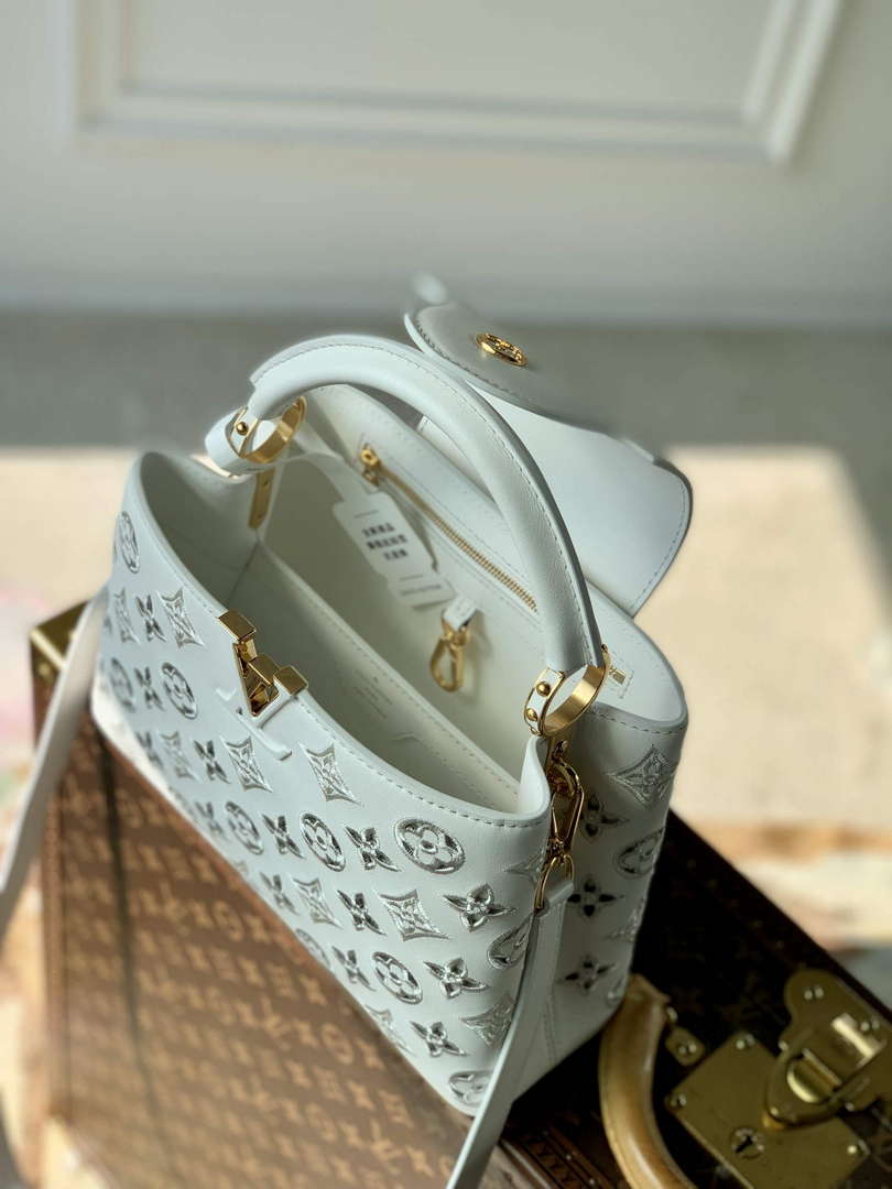 LV M22863 Louis Vuitton Capucines BB Handbag White - Default Title - View 5