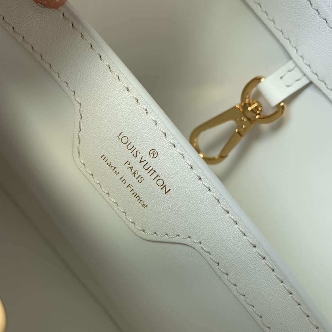 LV M22863 Louis Vuitton Capucines BB Handbag White - Default Title - View 9