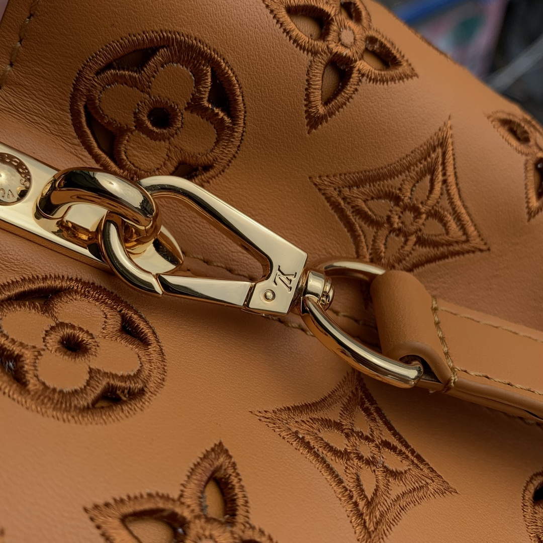 LV M22863 Louis Vuitton Capucines Mini Handbag Saffron Yellow - Default Title - View 6