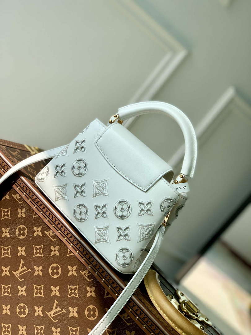 LV M22863 Louis Vuitton Capucines Mini Handbag White - Default Title - View 2