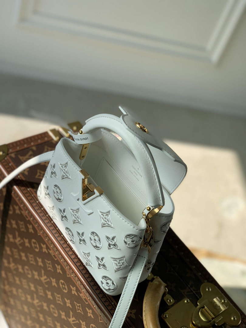 LV M22863 Louis Vuitton Capucines Mini Handbag White - Default Title - View 5