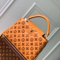 LV M22863 Louis Vuitton Capucines MM Handbag Saffron Yellow - Default Title - View 1
