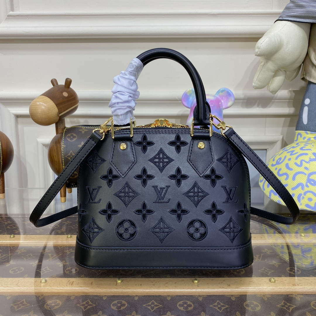 LV M22878 Louis Vuitton Alma BB Handbag Black - Default Title - View 2