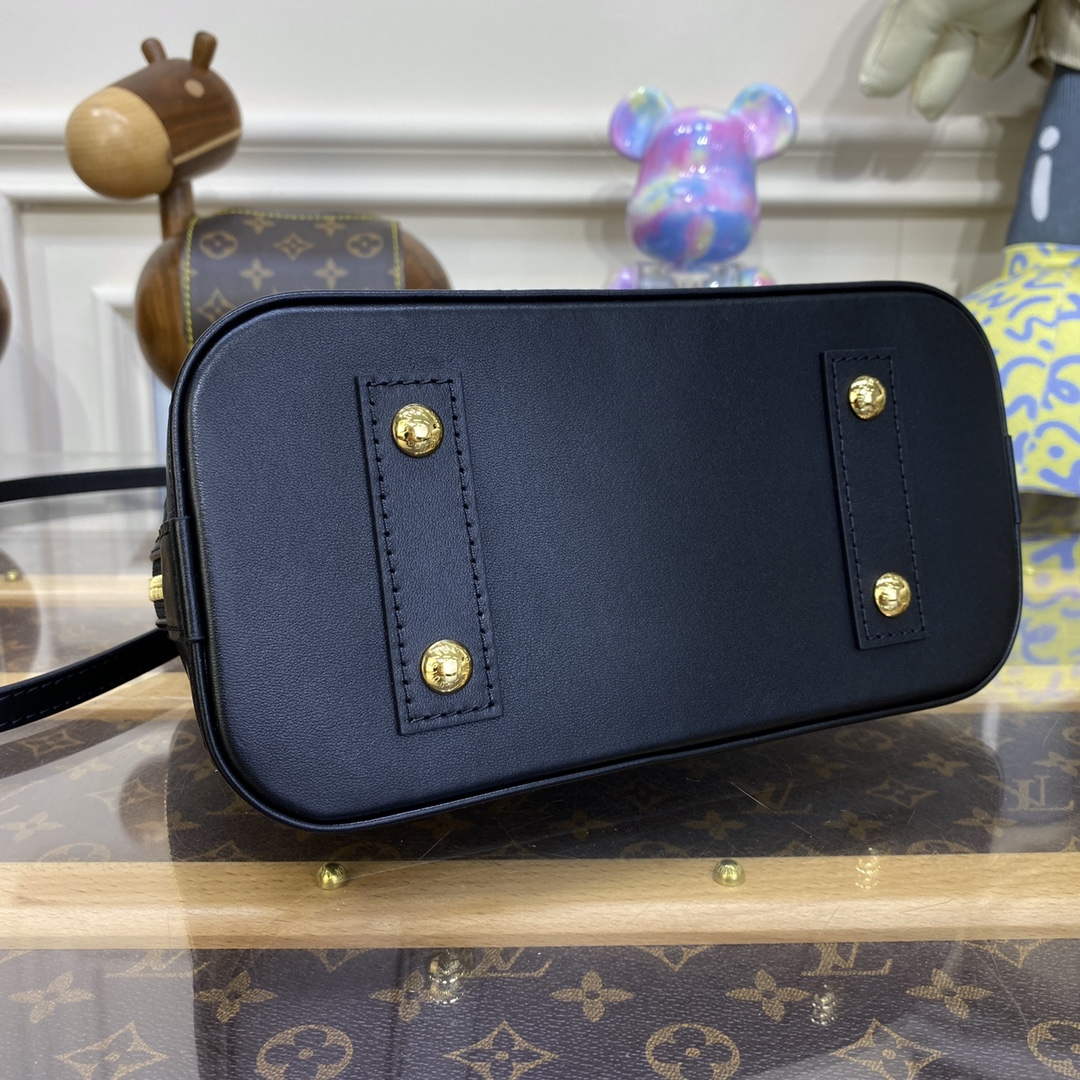 LV M22878 Louis Vuitton Alma BB Handbag Black