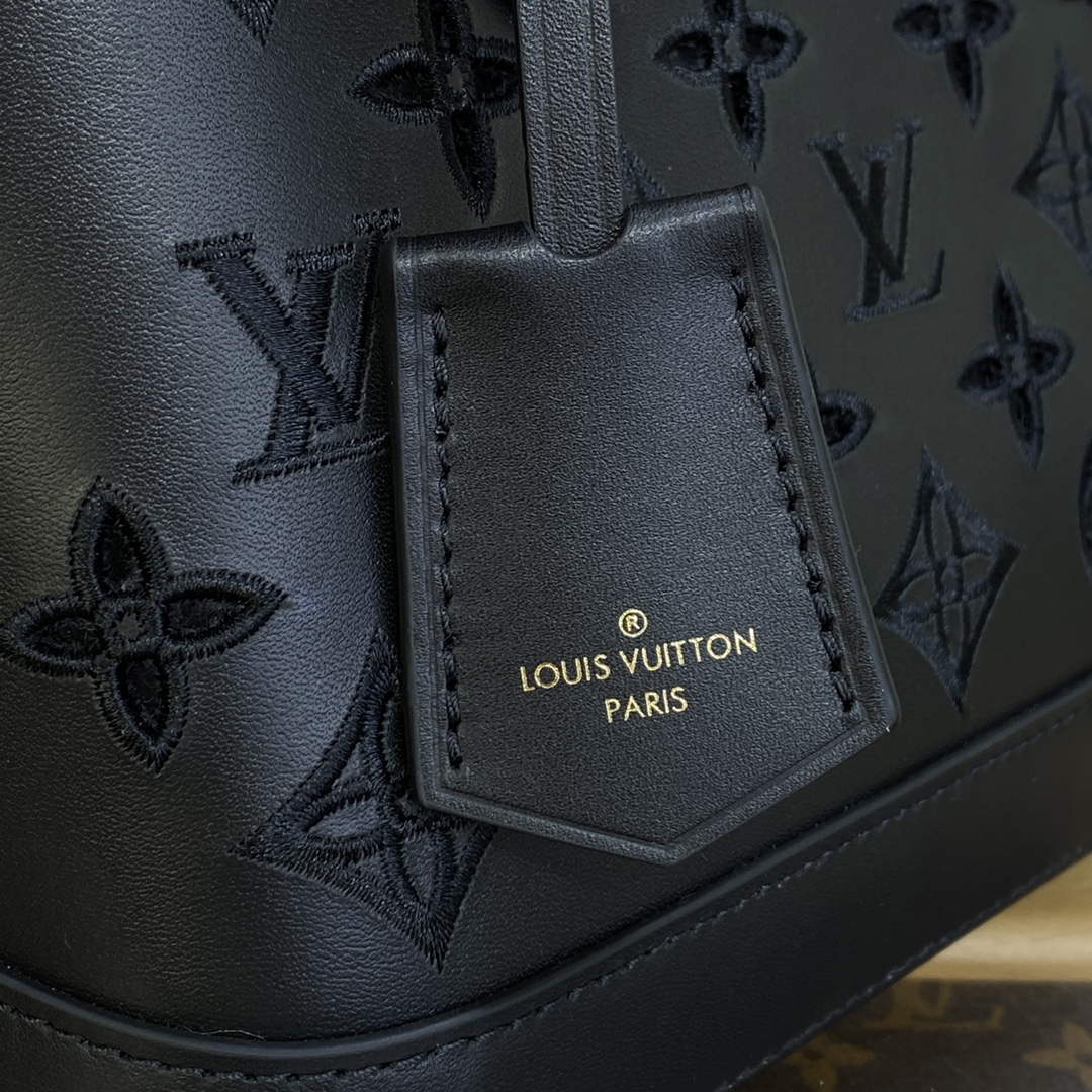 LV M22878 Louis Vuitton Alma BB Handbag Black - Default Title - View 5