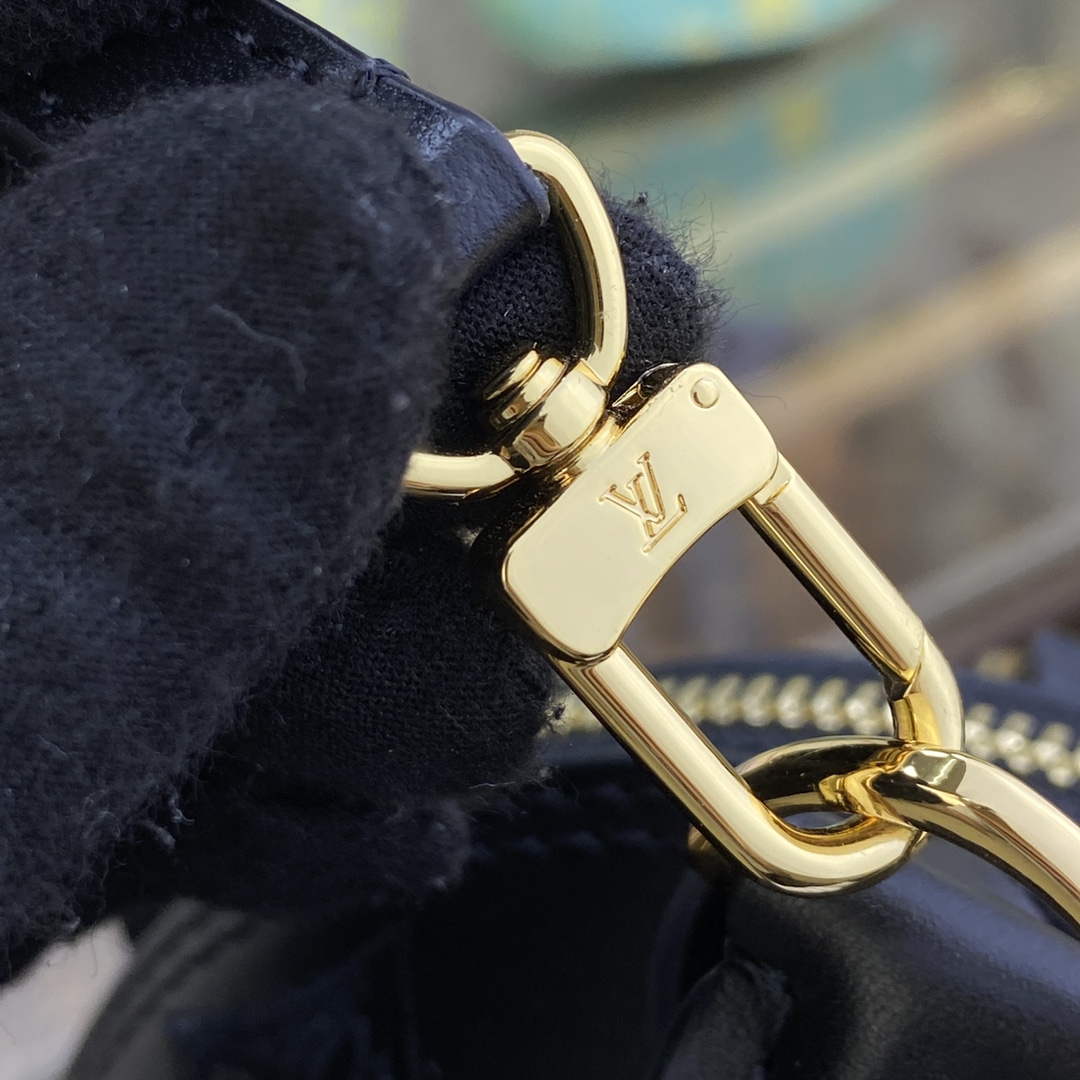 LV M22878 Louis Vuitton Alma BB Handbag Black - Default Title - View 7
