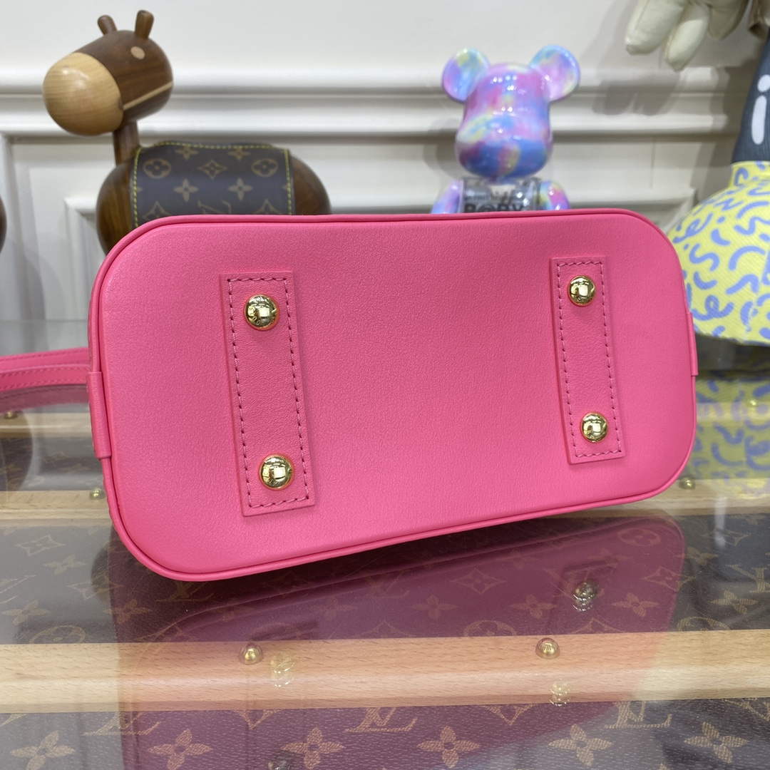 LV M22878 Louis Vuitton Alma BB Handbag Pink - Default Title - View 4