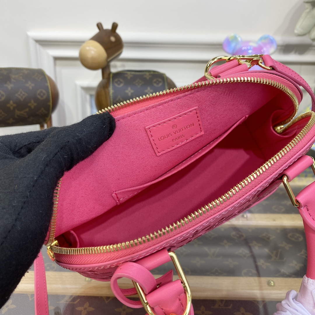 LV M22878 Louis Vuitton Alma BB Handbag Pink - Default Title - View 9