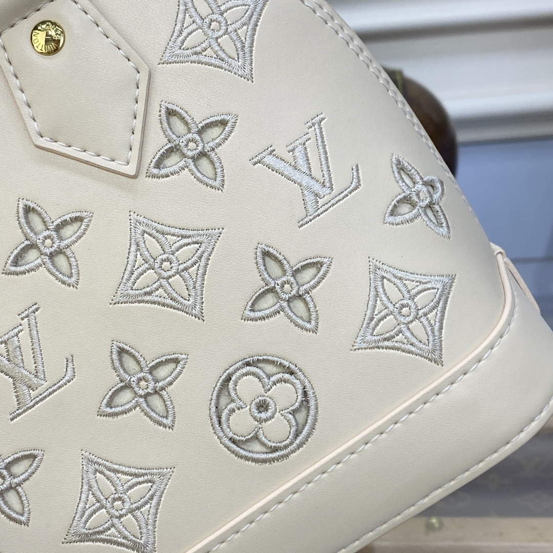 LV M22878 Louis Vuitton Alma BB Handbag White - Default Title - View 5