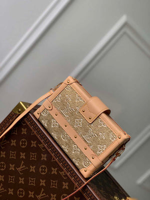 LV M22882 Louis Vuitton Petite Malle Handbag Beige - Default Title - View 3