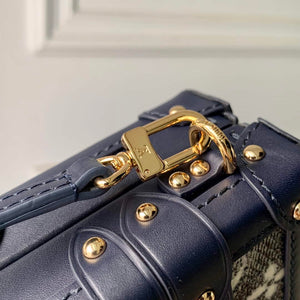 LV M22882 Louis Vuitton Petite Malle Handbag Blue - Default Title - View 9