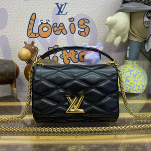 LV M22891 Louis Vuitton GO-14 MM Bag Black - Default Title - View 1