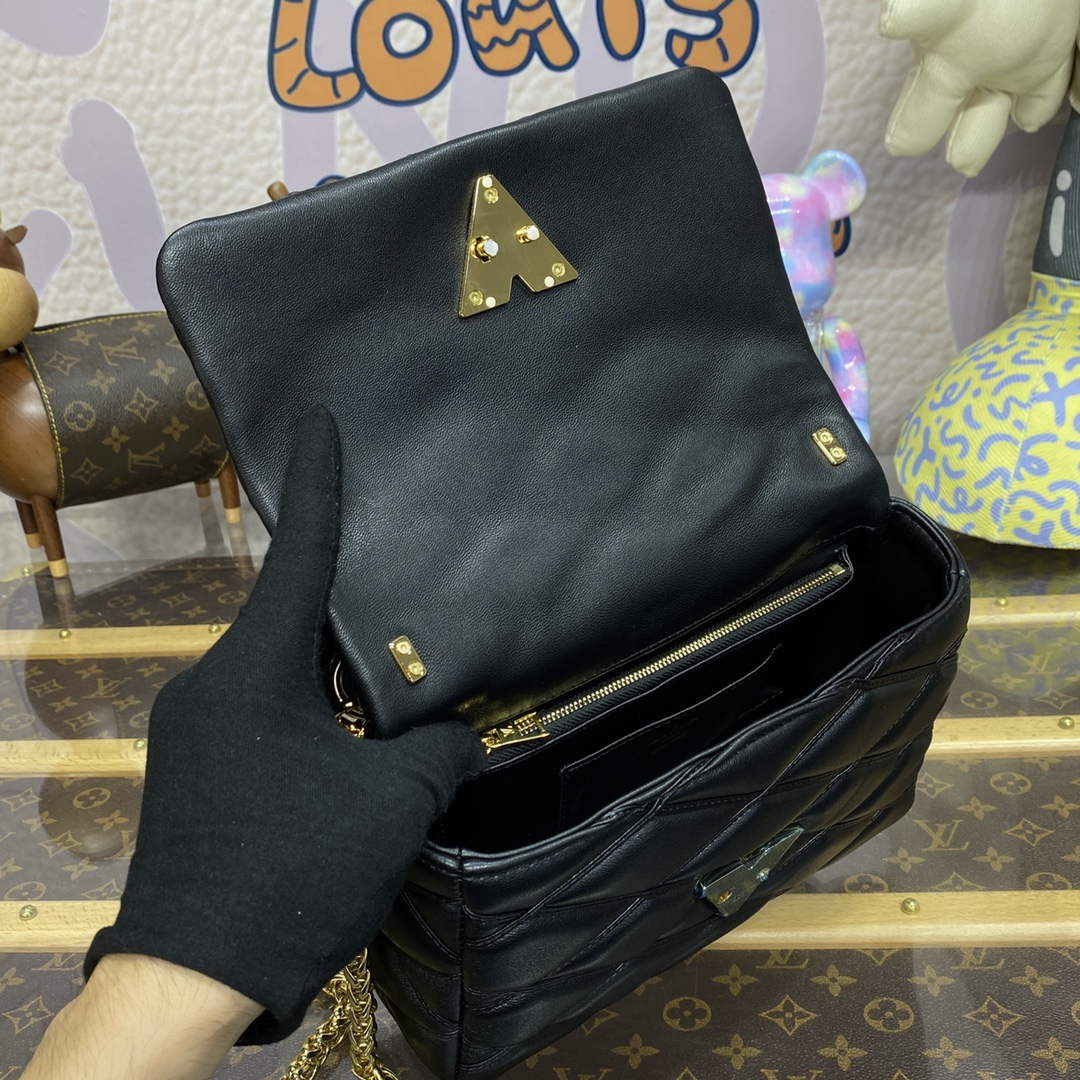 LV M22891 Louis Vuitton GO-14 MM Bag Black - Default Title - View 9