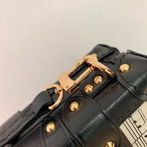 LV M22895 Louis Vuitton Petite Malle Handbag White/Black - Default Title - View 7