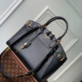 LV M22914 Louis Vuitton Lock It MM Bag Black - Default Title - View 1