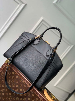 LV M22914 Louis Vuitton Lock It MM Bag Black - Default Title - View 4