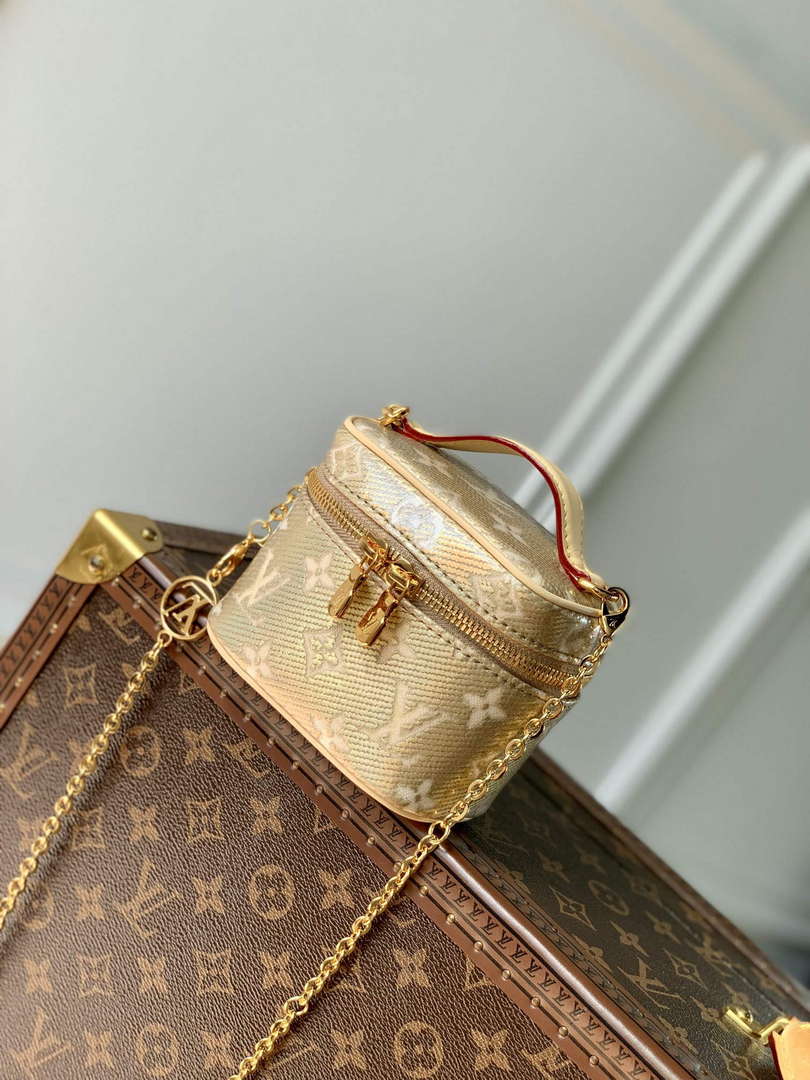 LV M22920 Louis Vuitton Micro Vanity Miniature Bag Beige - Default Title - View 1