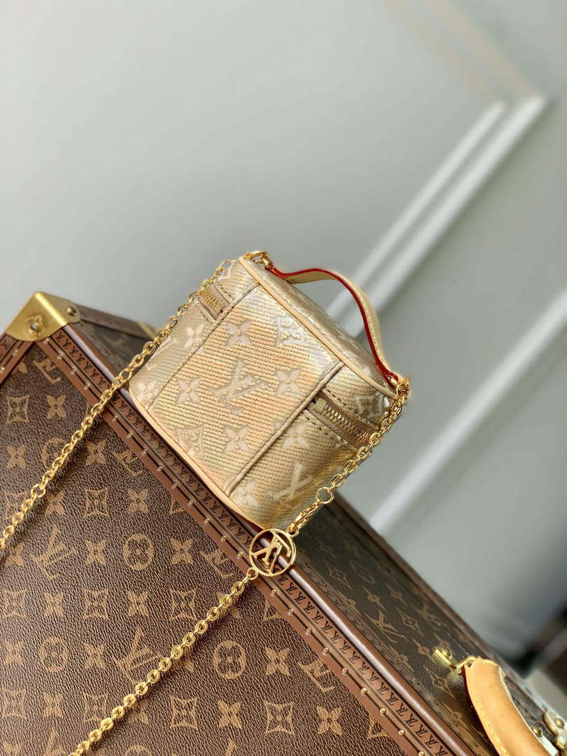 LV M22920 Louis Vuitton Micro Vanity Miniature Bag Beige - Default Title - View 2