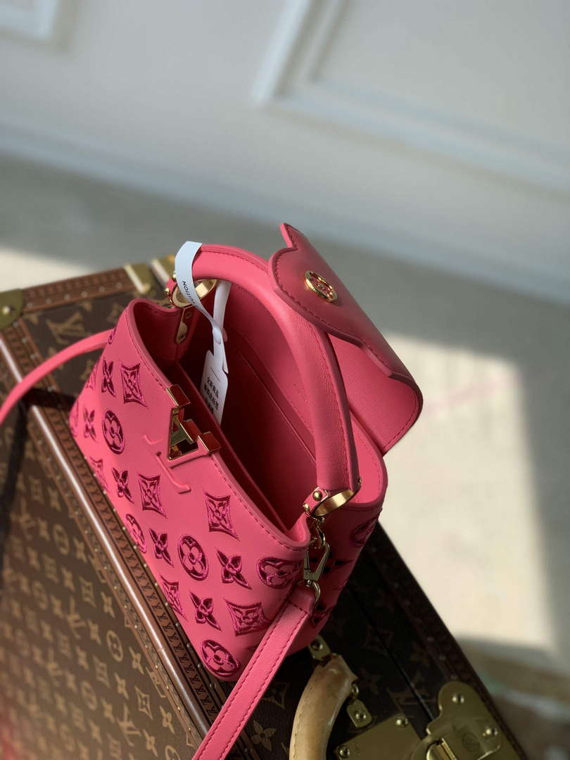 LV M22922 Louis Vuitton Capucines Mini Handbag Pink - Default Title - View 8