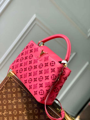 LV M22922 Louis Vuitton Capucines MM Handbag Pink - Default Title - View 2