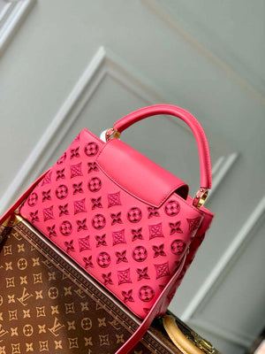 LV M22922 Louis Vuitton Capucines MM Handbag Pink - Default Title - View 3