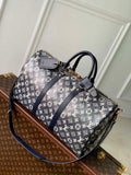 LV M22923 Louis Vuitton Keepall Bandouliere 45 Bag Blue