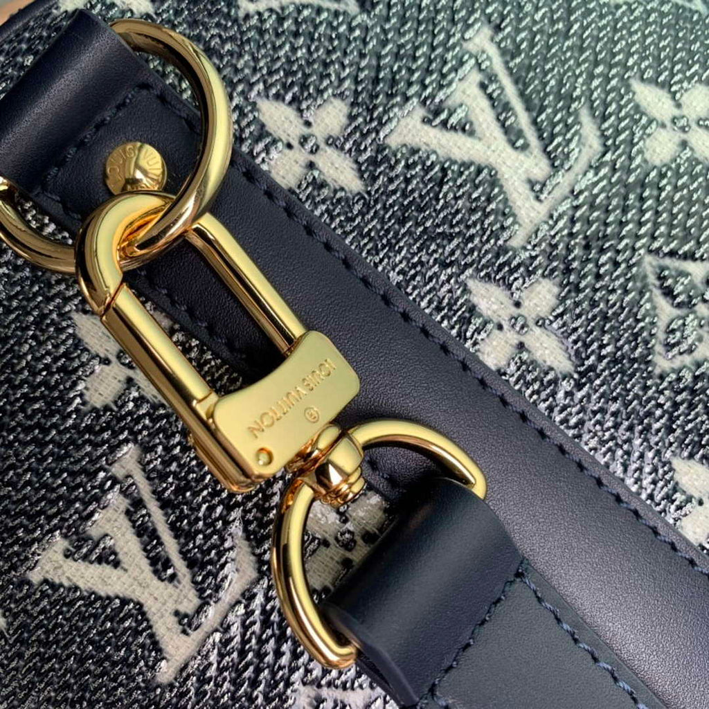 LV M22923 Louis Vuitton Keepall Bandouliere 45 Bag Blue