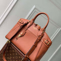 LV M22925 Louis Vuitton Lock It MM Bag Gold - Default Title - View 1