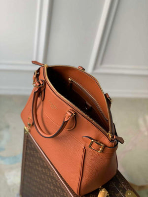 LV M22925 Louis Vuitton Lock It MM Bag Gold - Default Title - View 9